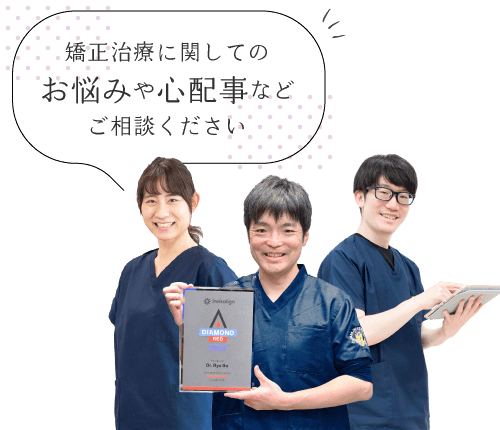矯正治療に関してのお悩みや心配事などご相談ください